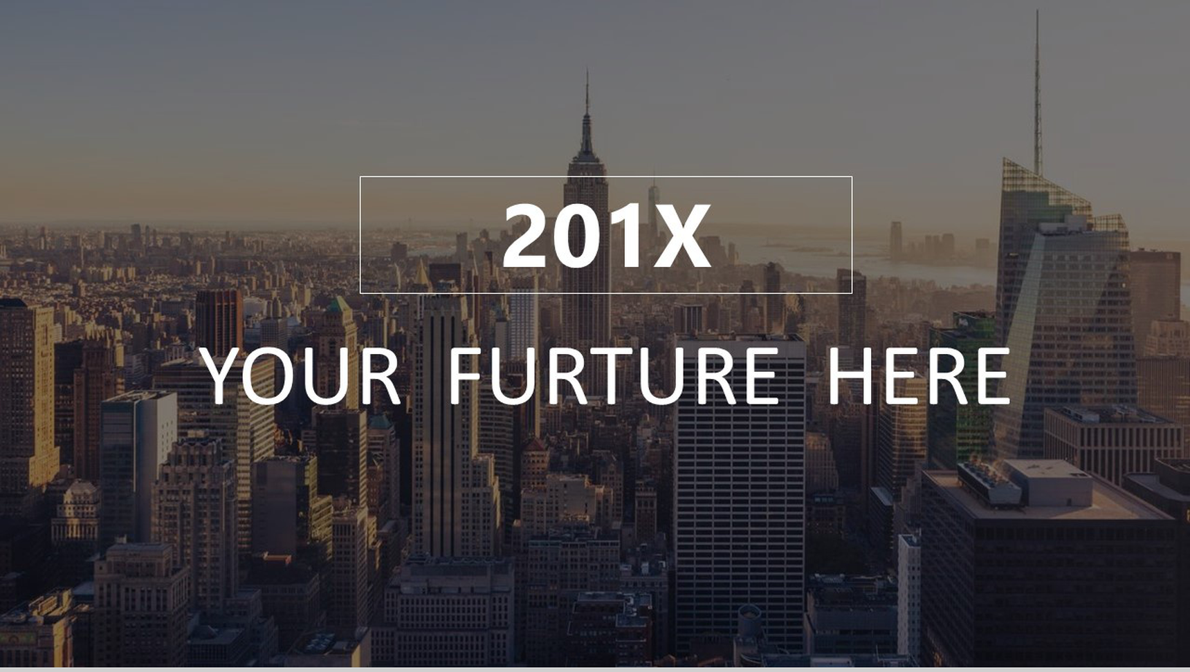 欧美大气时尚风景建筑工作汇报PPT模板