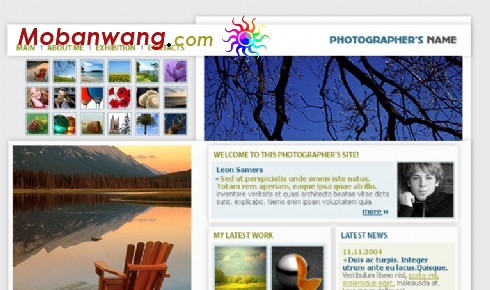 照片影集网页模板