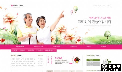 芬芳老年保健企业网站模板