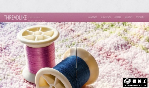 纺织企业公司网页模板