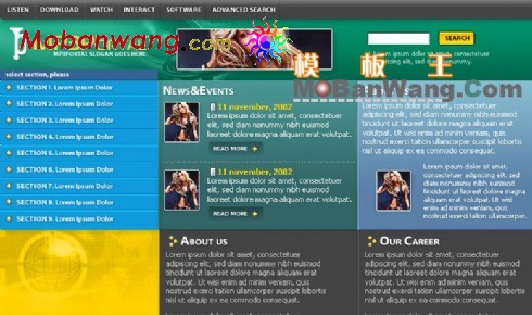 MP3下载网站模板