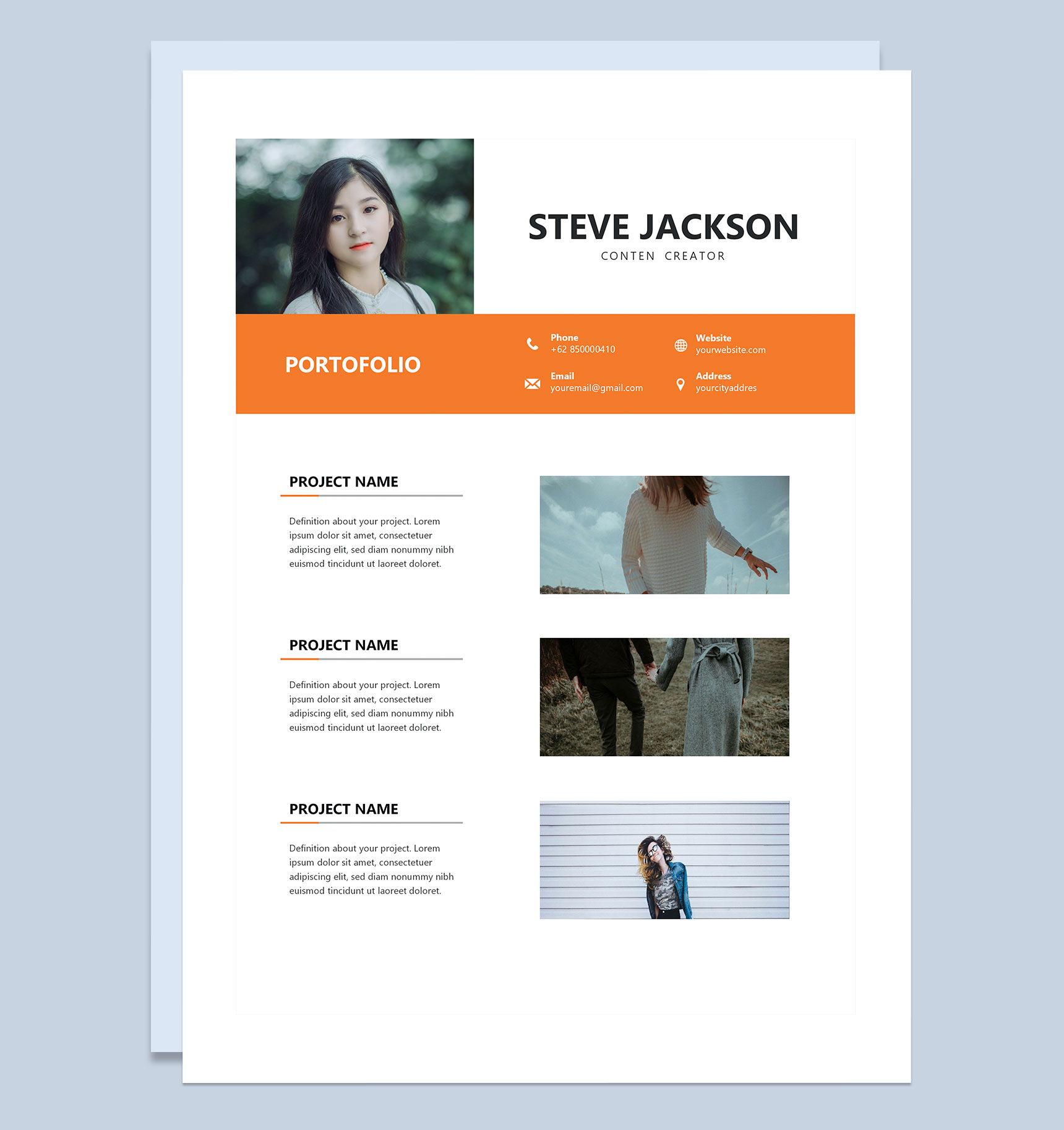欧美风企业高管求职通用个人简历Word模板