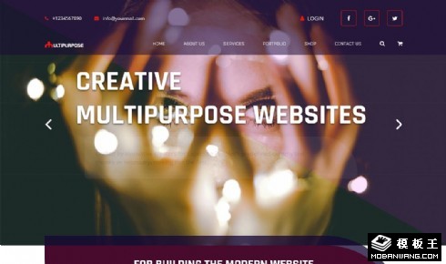 创意业务展示响应式网页模板