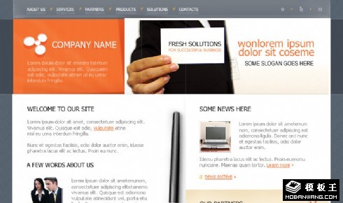 身份识别技术公司网页模板