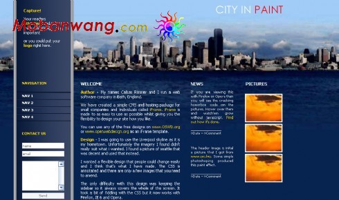 城市信息化网页模板