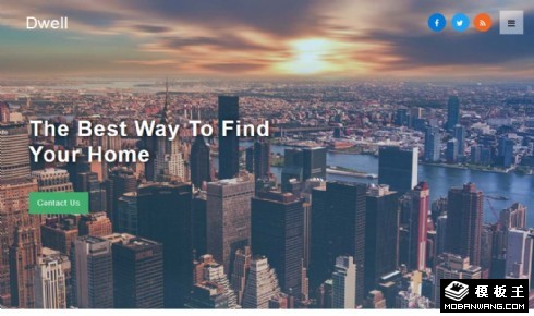 城市公寓租赁展示响应式网页模板