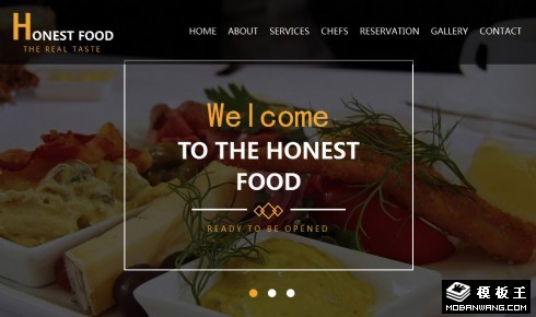 精致快餐美食响应式网页模板