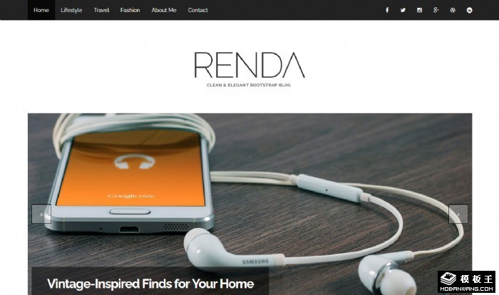 简约博客日志动态网站模板