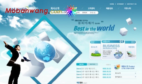新网络商务公司网页模板