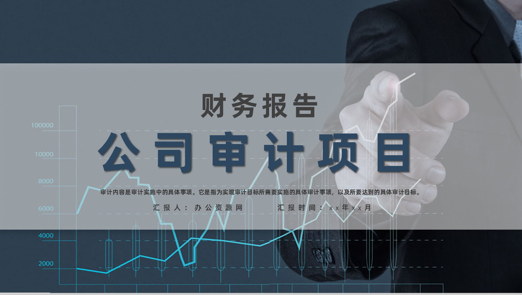 企业财务部年终工作总结公司审计流程介绍通用PPT模板