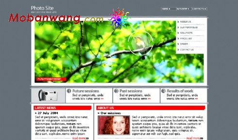 个人图片网站网页模板