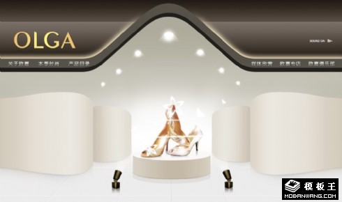 女性品牌鞋业公司网页模板