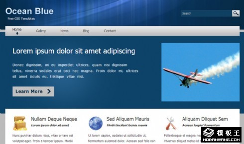 深蓝项目动态网页模板