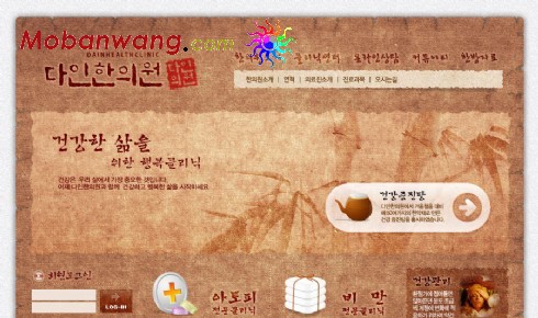 中医保健护理网页模板