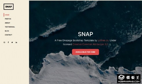 个人图集作品展示响应式网页模板