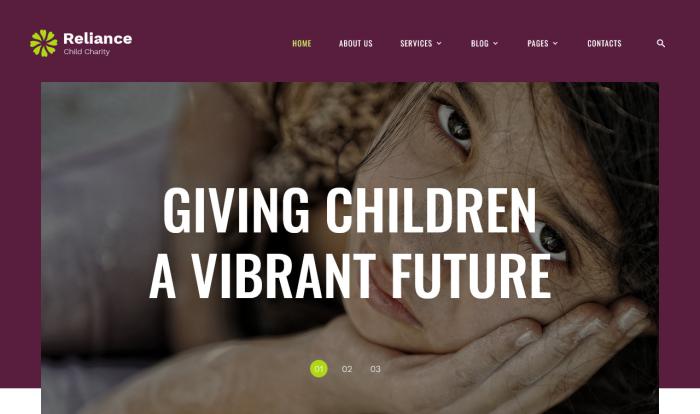 儿童慈善HTML网站模板