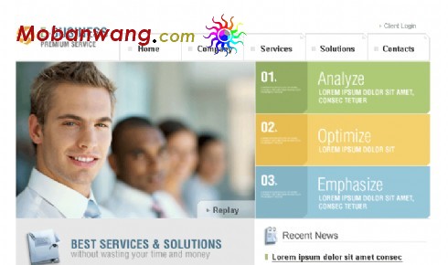 网络商务公司网页模板