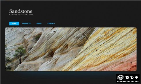砂岩主题黑色BLOG网页模板