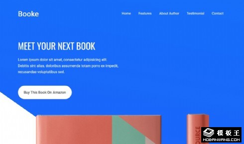 书籍推荐介绍响应式网页模板