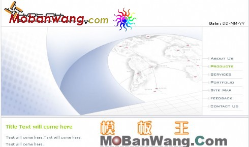 欧美导航网页模板(2)