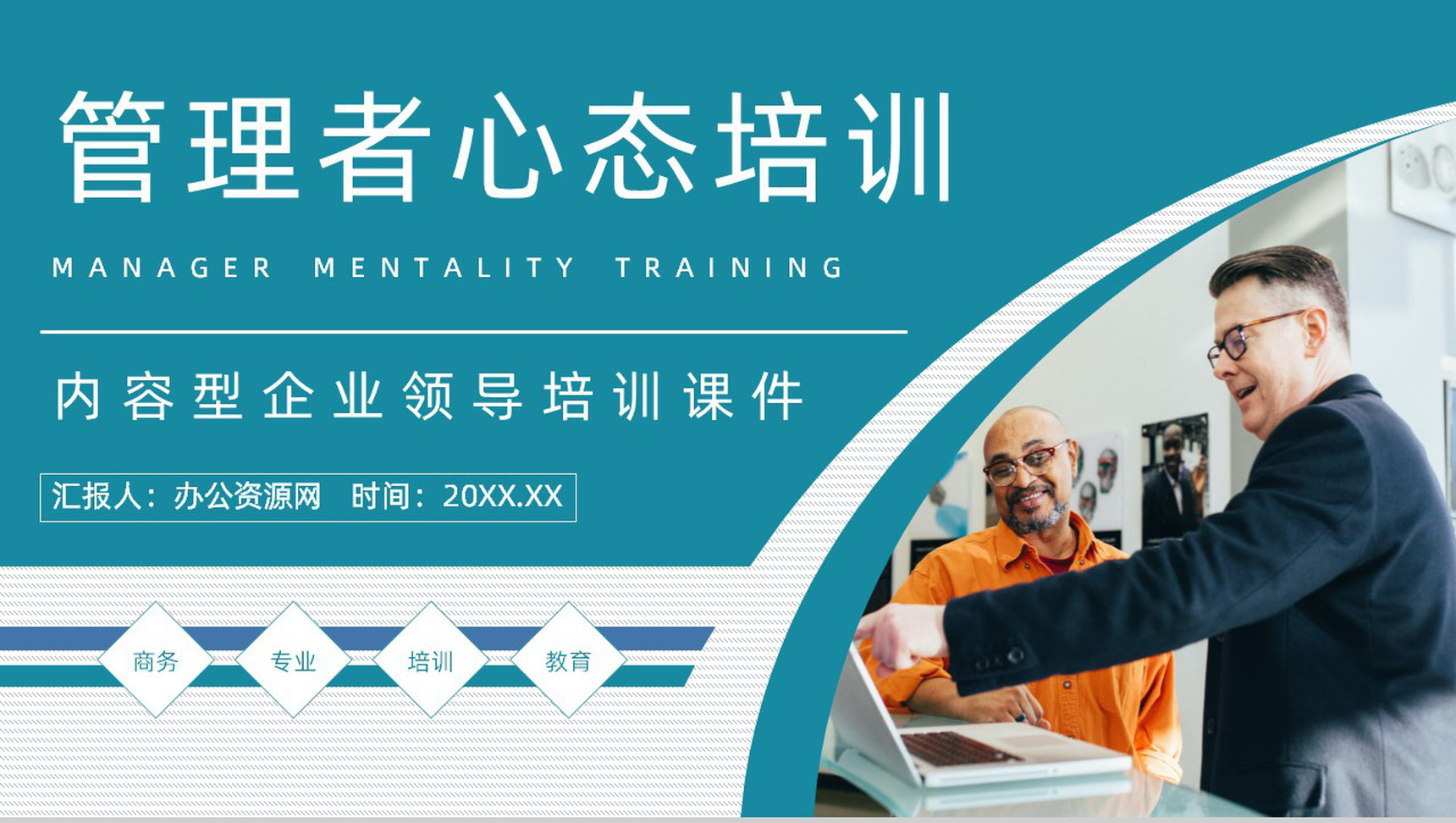 公司团队建设与管理培训计划员工管理者心态问题调节舒缓压力教育讲座PPT模板