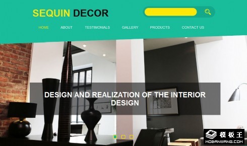 闪亮艺术装饰工作室响应式网站模板