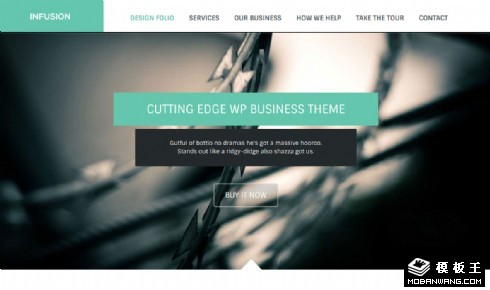 自然创意灵感信息响应式网页模板