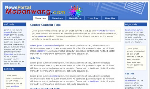 欧美新闻出版网站模板